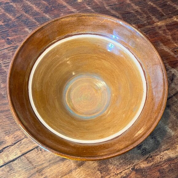 Handcrafted Ritten Pottery Bowl With Earthy Glaze - Picture 5 of 7